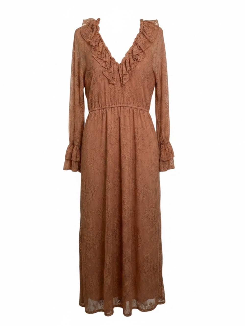 Steve Madden Rosabella Maxi Dress NWT Small Clay Boho Cottagecore Ren Faire